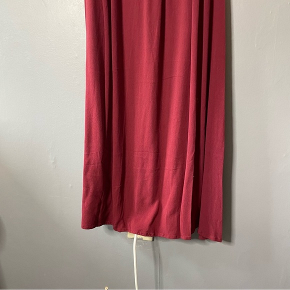 Old navy Burgundy Sleeveless midi Dress size small - Picture 10 of 10
